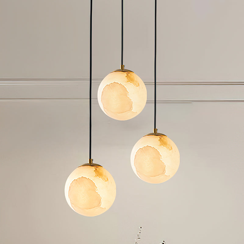 Uphaara Alabaster Pendant Light-Relic Pieces