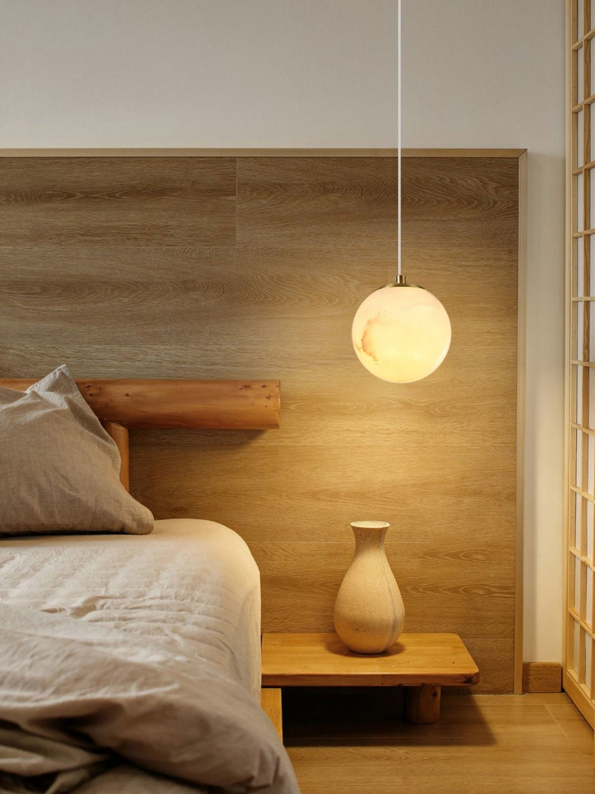 Uphaara Alabaster Pendant Light-Relic Pieces