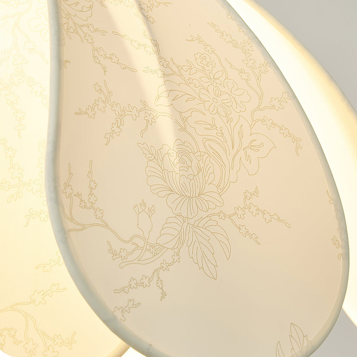 Boho Scalloped Fabric Ceiling Light