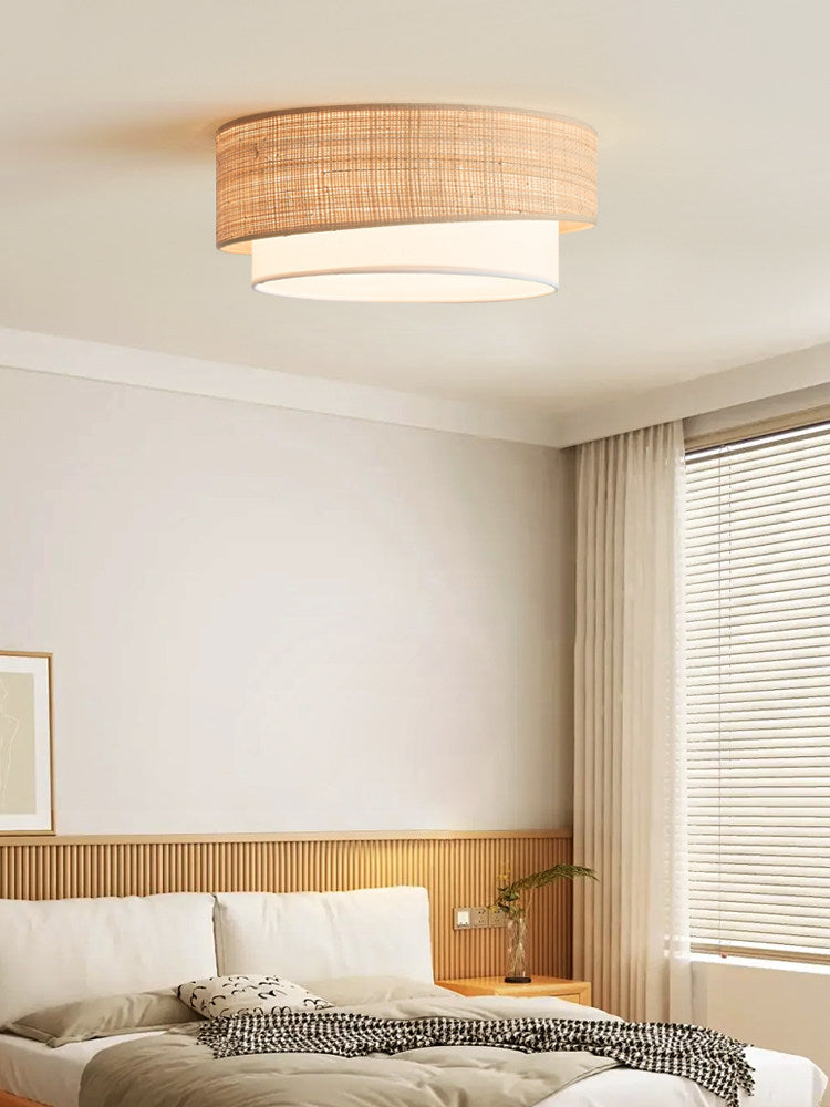 Dalescombe Raffia Flush Mount