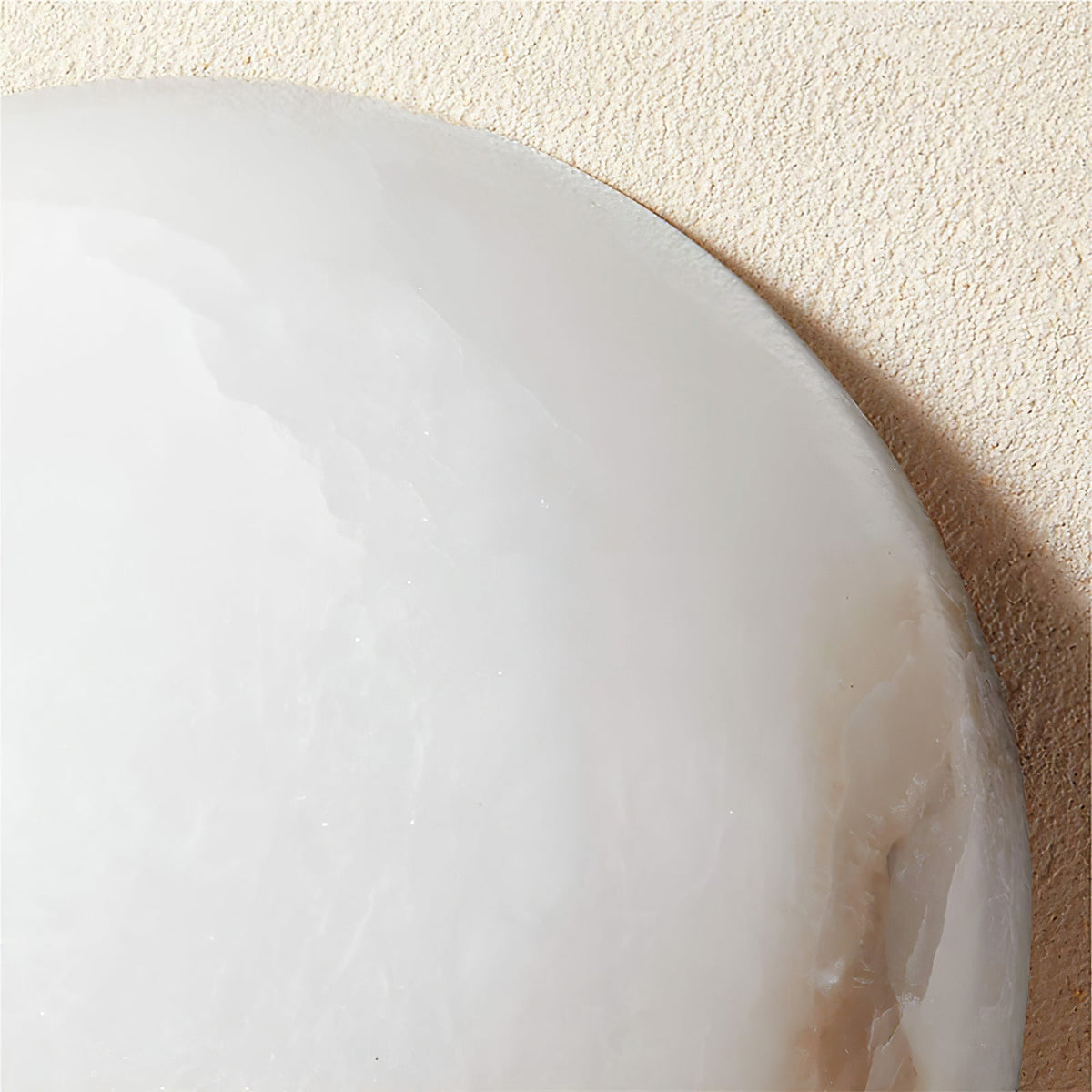 Elvar Semicircular Minimalist Alabaster Ceiling Light