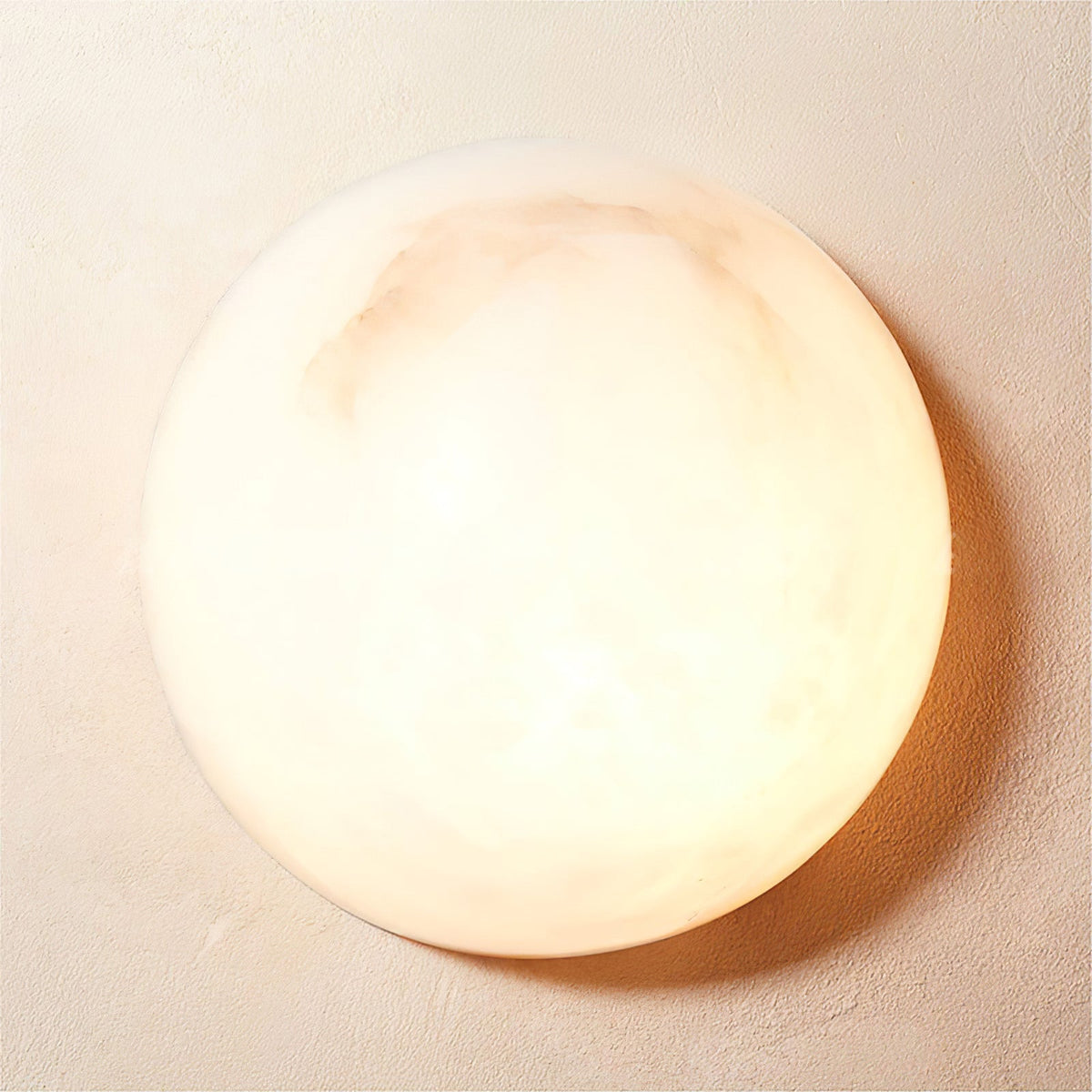 Elvar Semicircular Minimalist Alabaster Ceiling Light