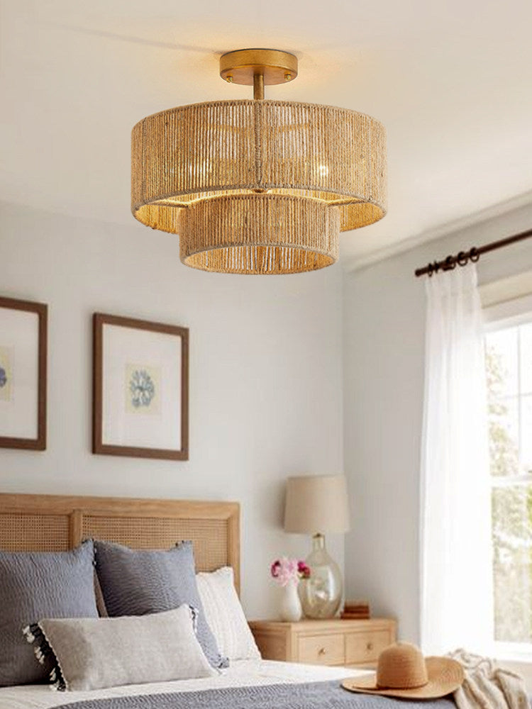 Cormhurst Hemp Rope Flush Mount