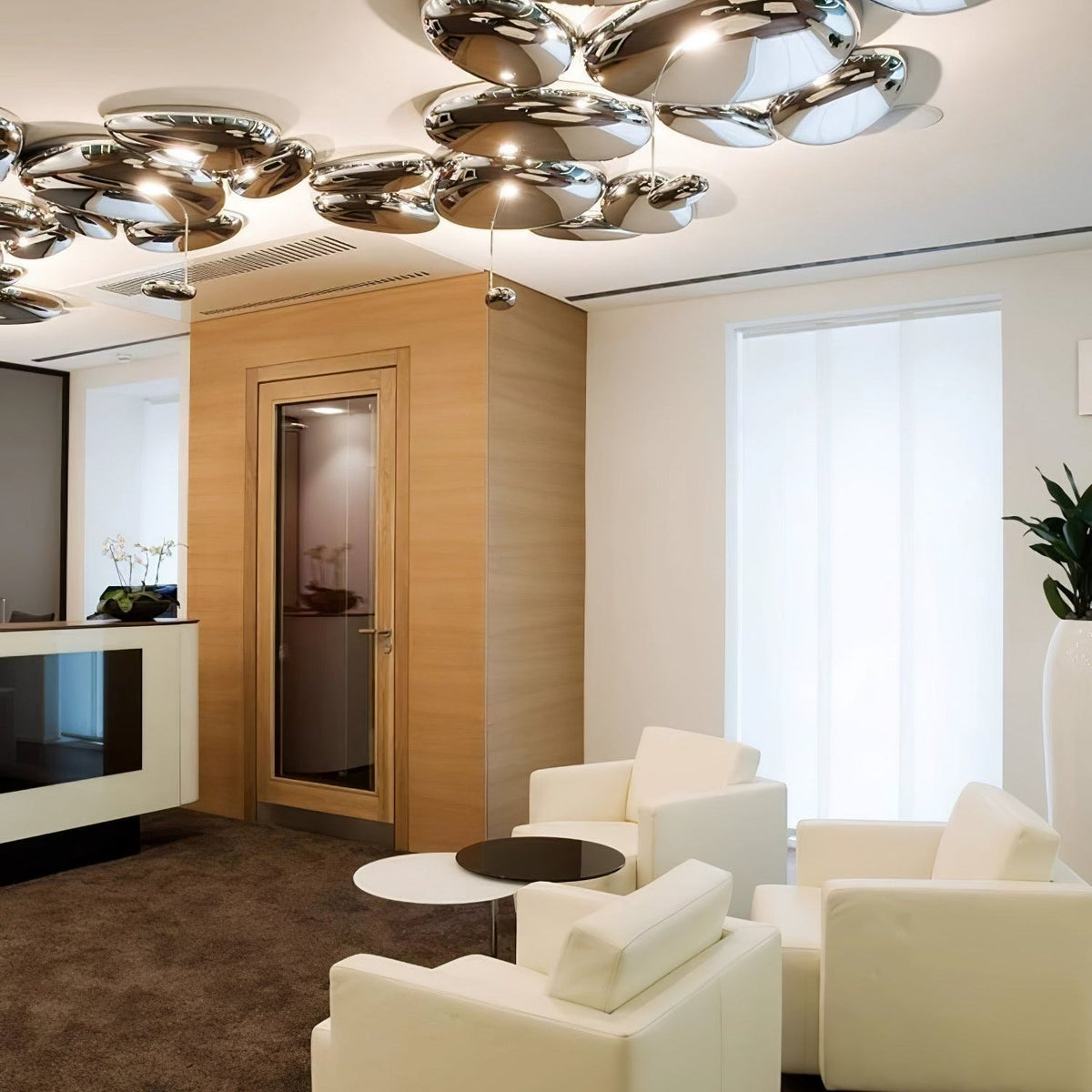 Radabes Contemporary Skydro Ceiling Light Smoke Gray