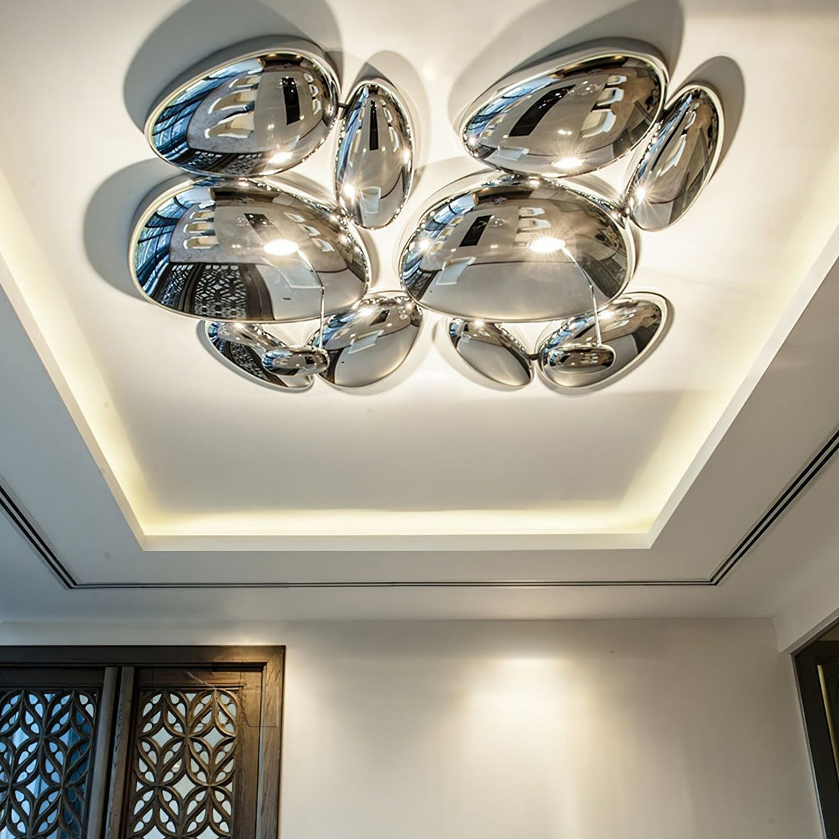 Radabes Contemporary Skydro Ceiling Light Smoke Gray