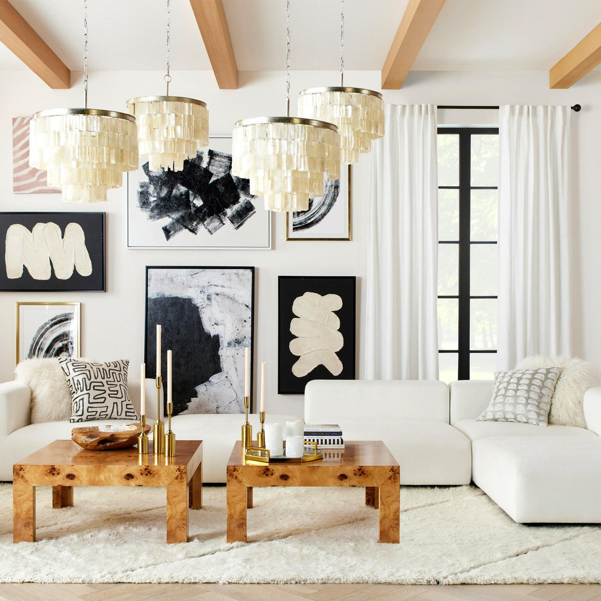 Coraise Luxury Shell Pendant Light