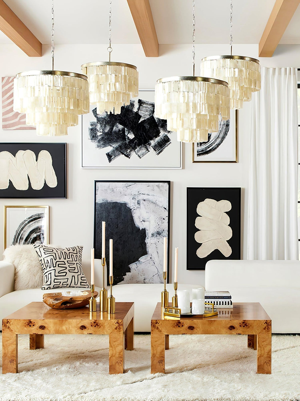 Coraise Luxury Shell Pendant Light
