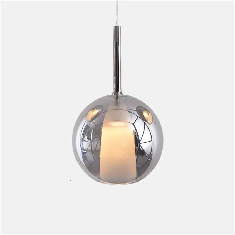 Ramekoke Pendant Light Glass Modern Sphere LED Dining Room