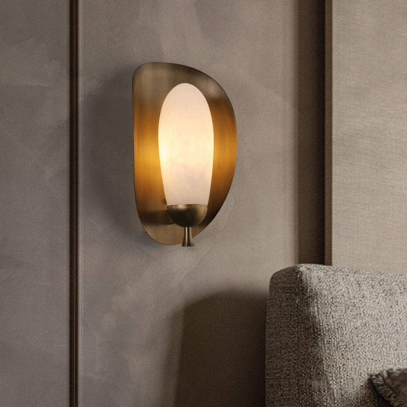 Albenelle Alabaster Halo Wall Light