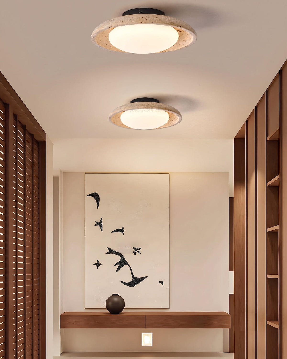 Sableth Travertine Ceiling Mount