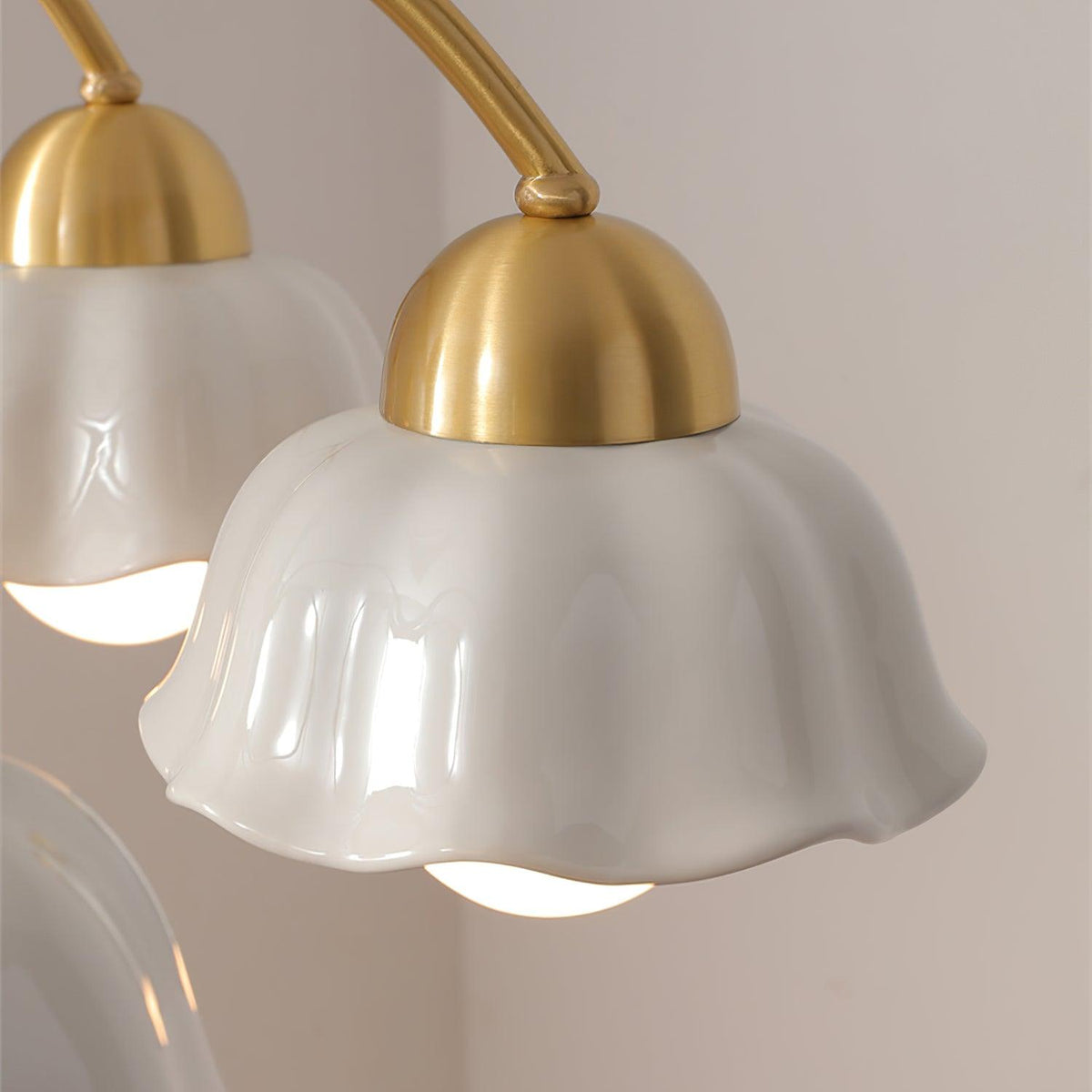 Pumikol Floral Chandeliers Wood Ceramic