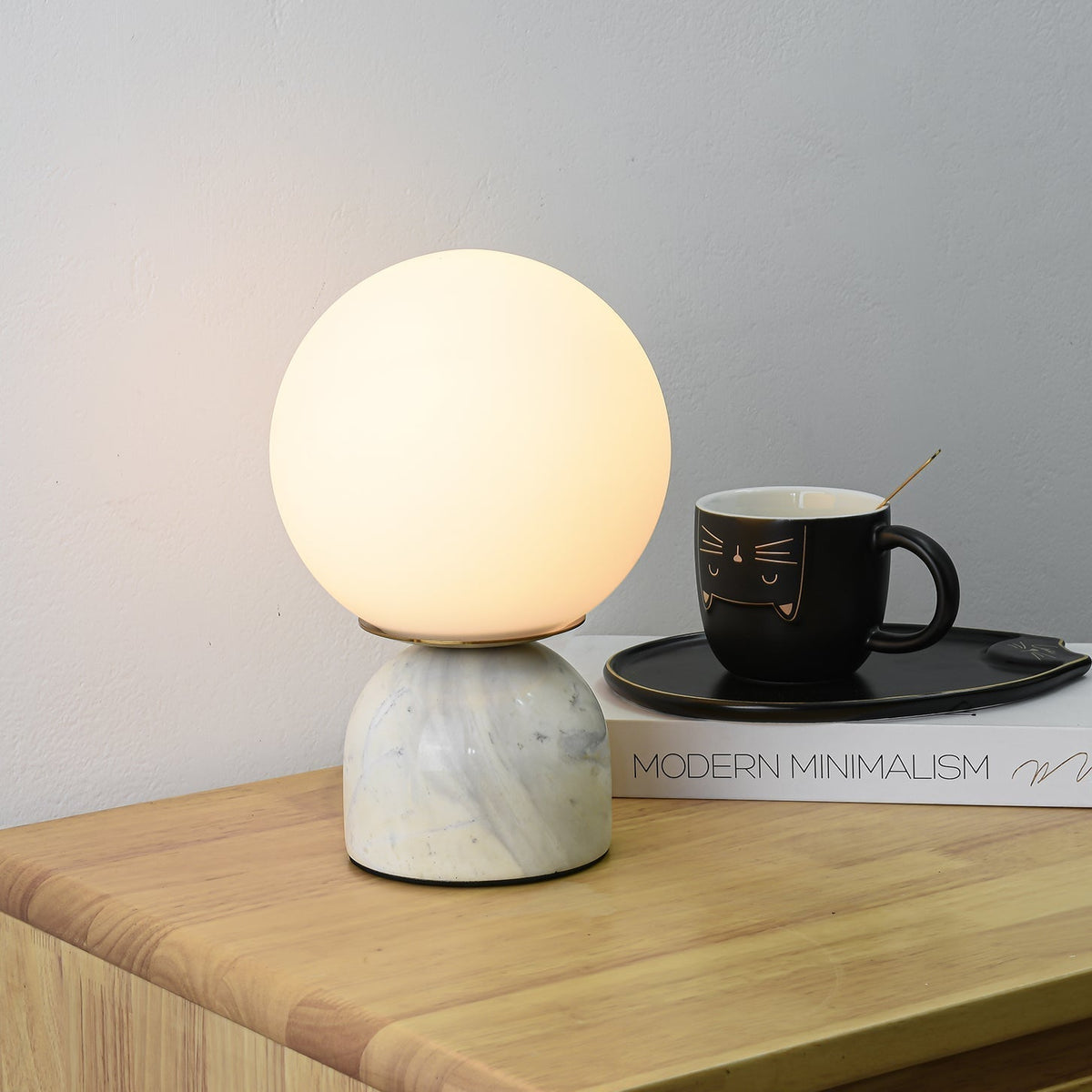 Caelum Marble Scandinavian Table Lamp