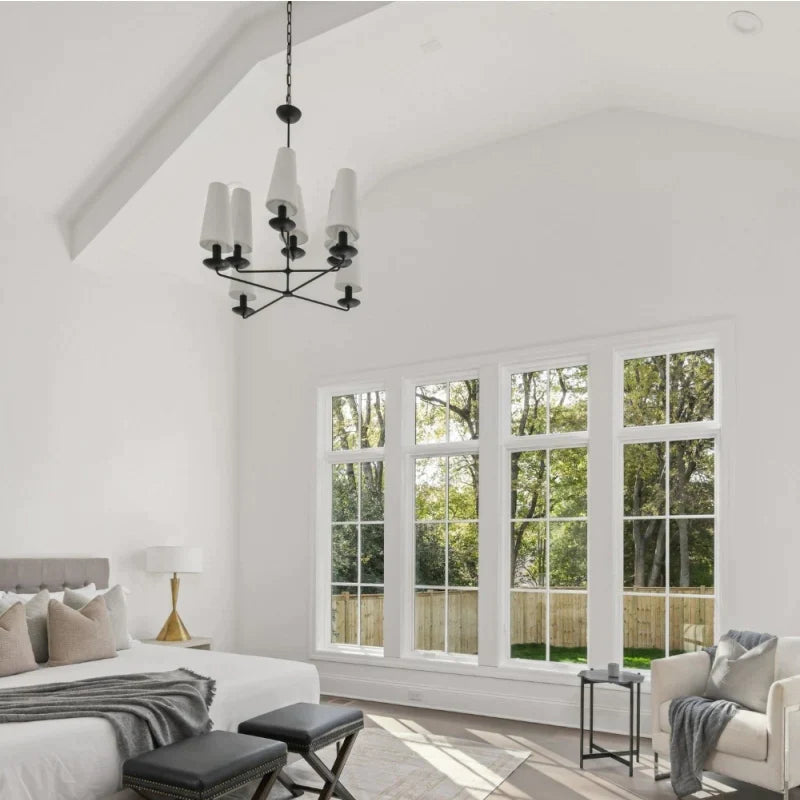 Warubis Vintage LED Chandeliers White Black Bedroom Kitchen