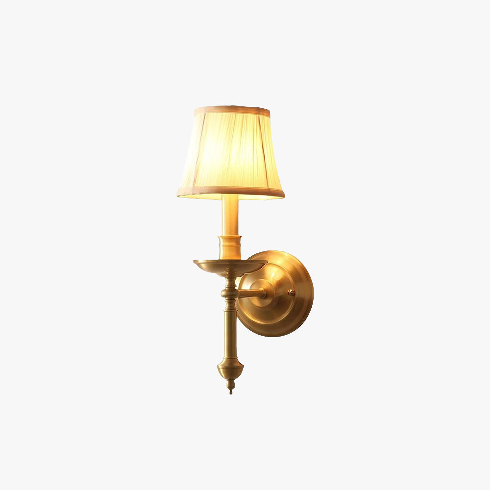 Jeravet Metal Fabric Vanity Indoor Wall Lamp Bedroom/Dining Room