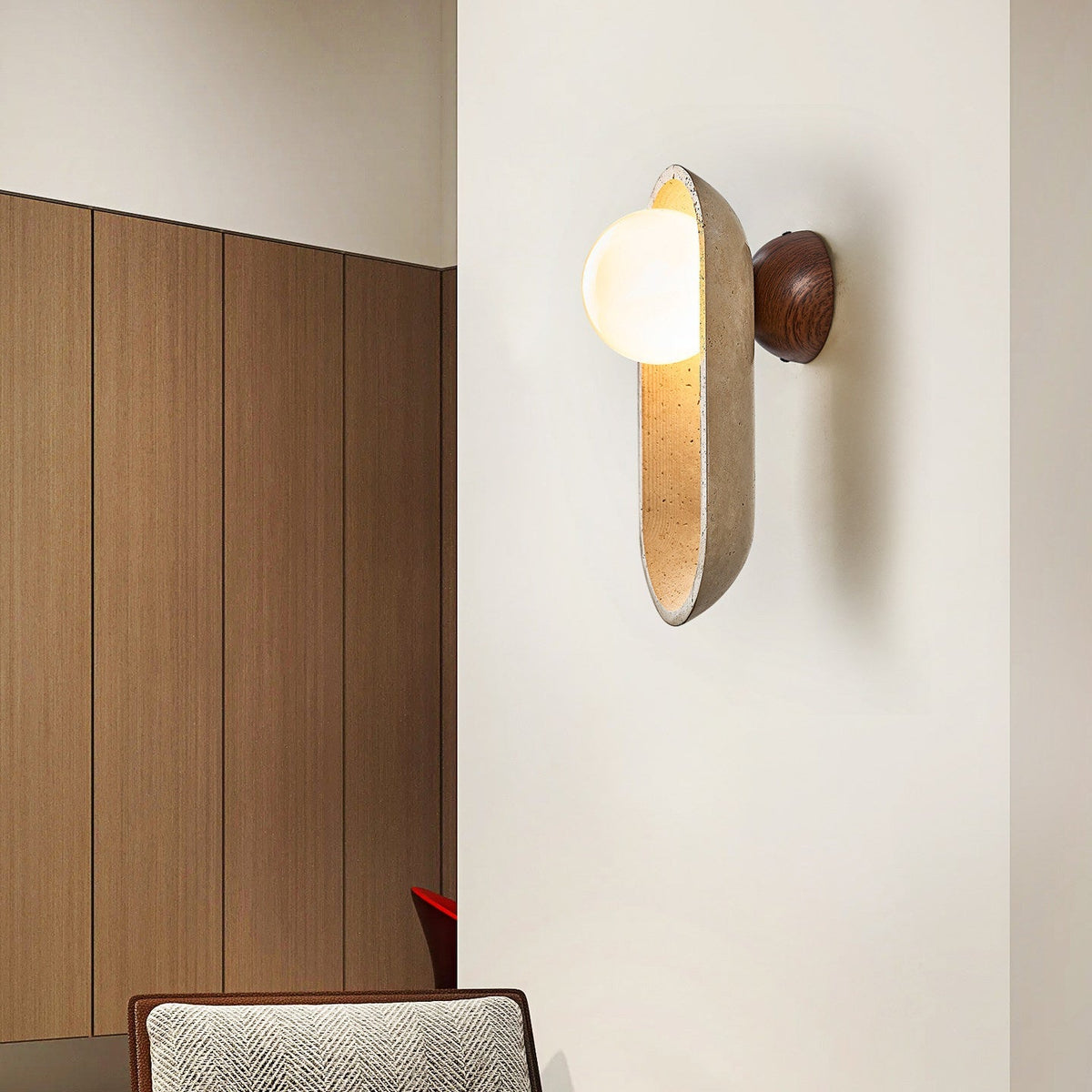 Tavoielle Arch Travertine Wall Lamp
