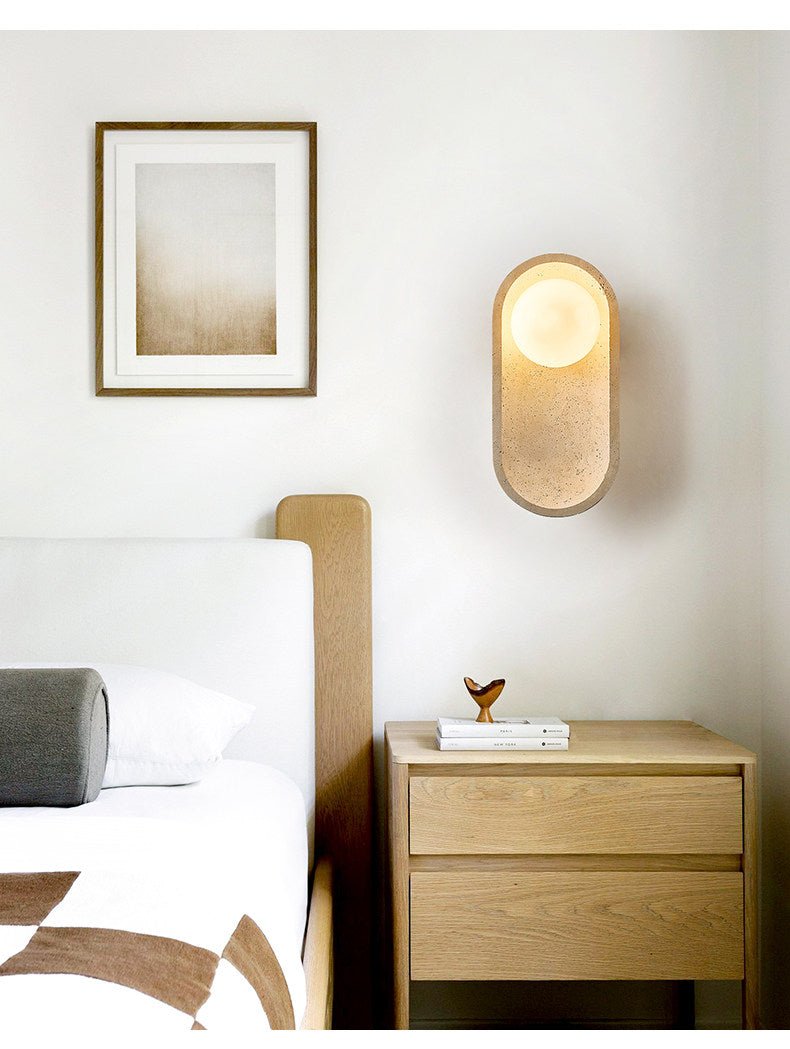 Tavoielle Arch Travertine Wall Lamp