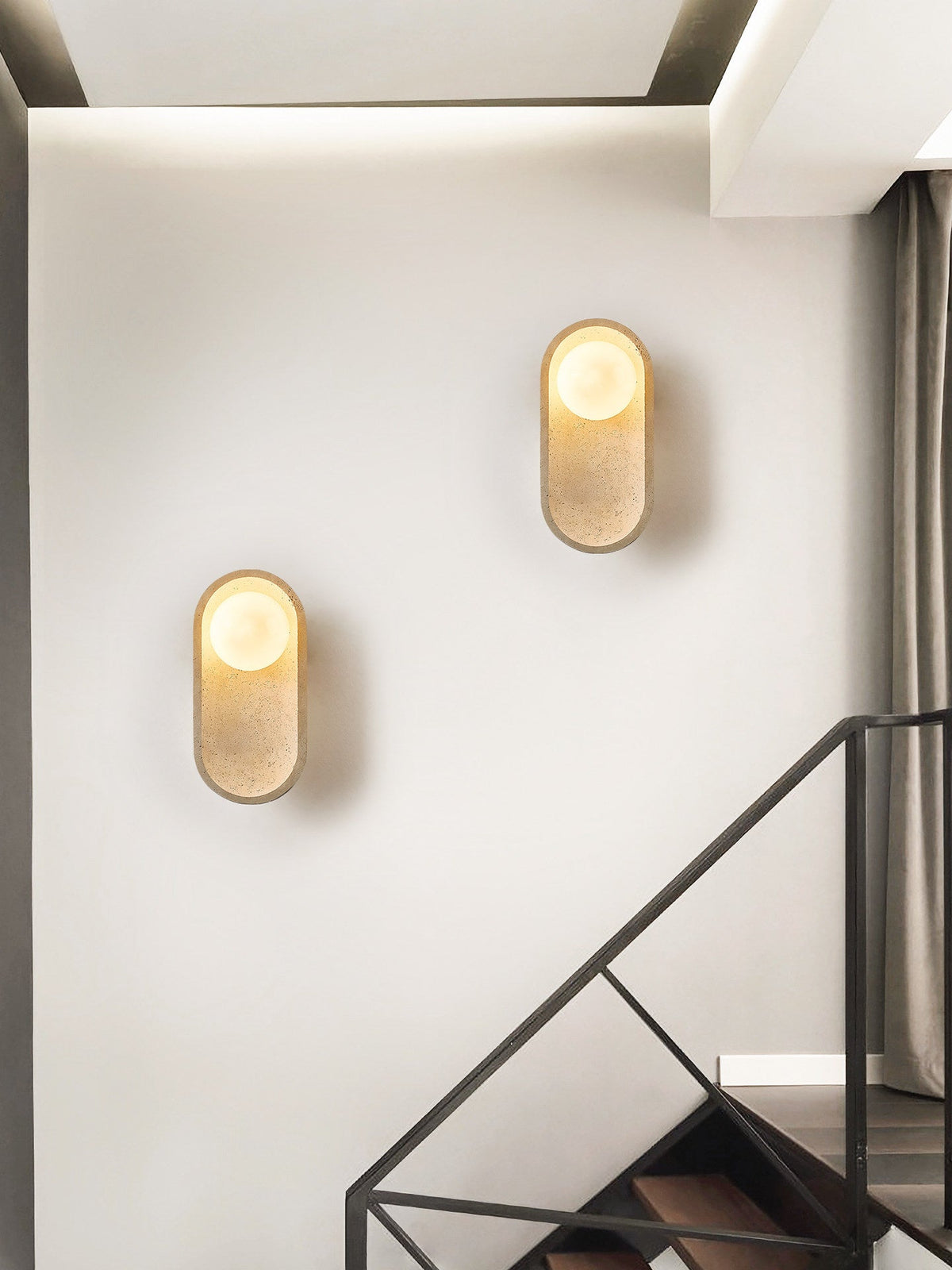 Tavoielle Arch Travertine Wall Lamp