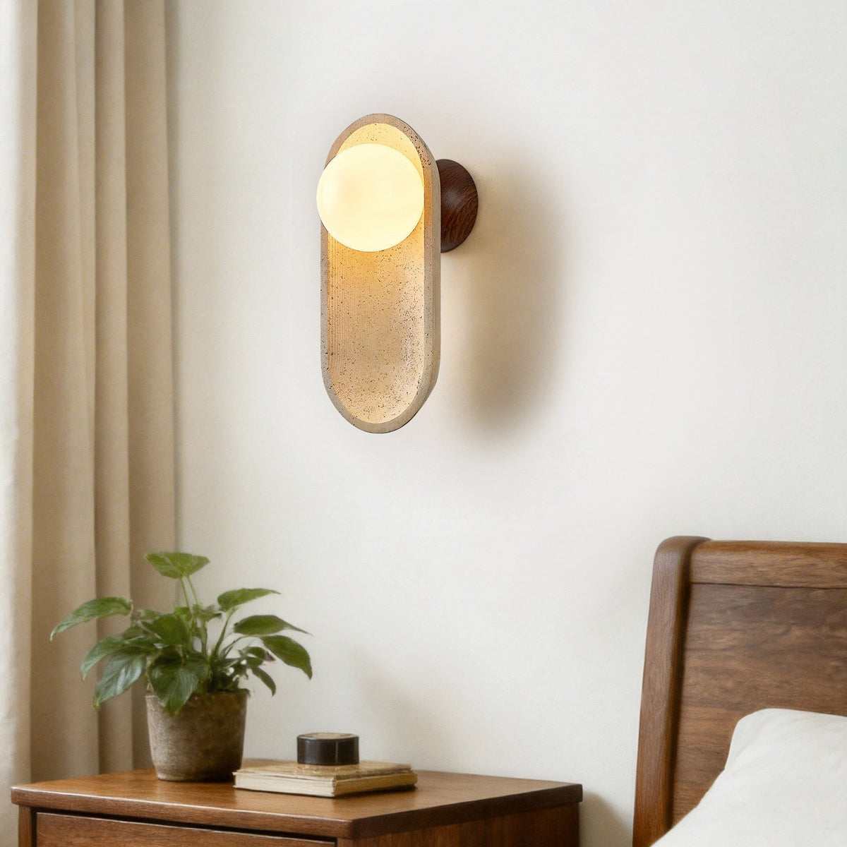 Tavoielle Arch Travertine Wall Lamp