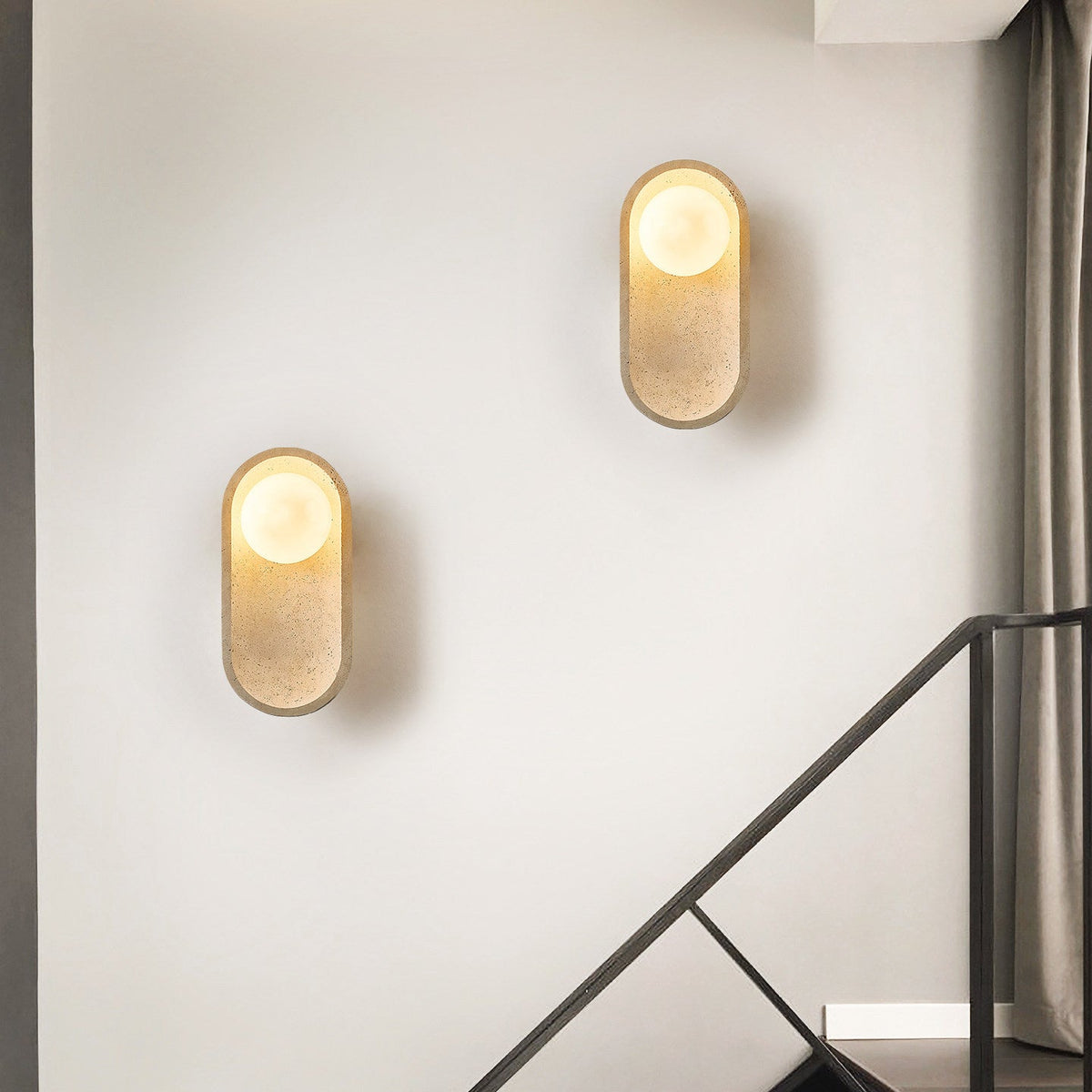 Tavoielle Arch Travertine Wall Lamp