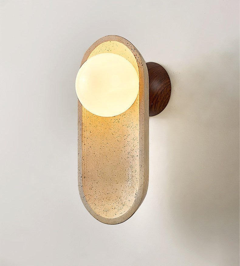 Tavoielle Arch Travertine Wall Lamp