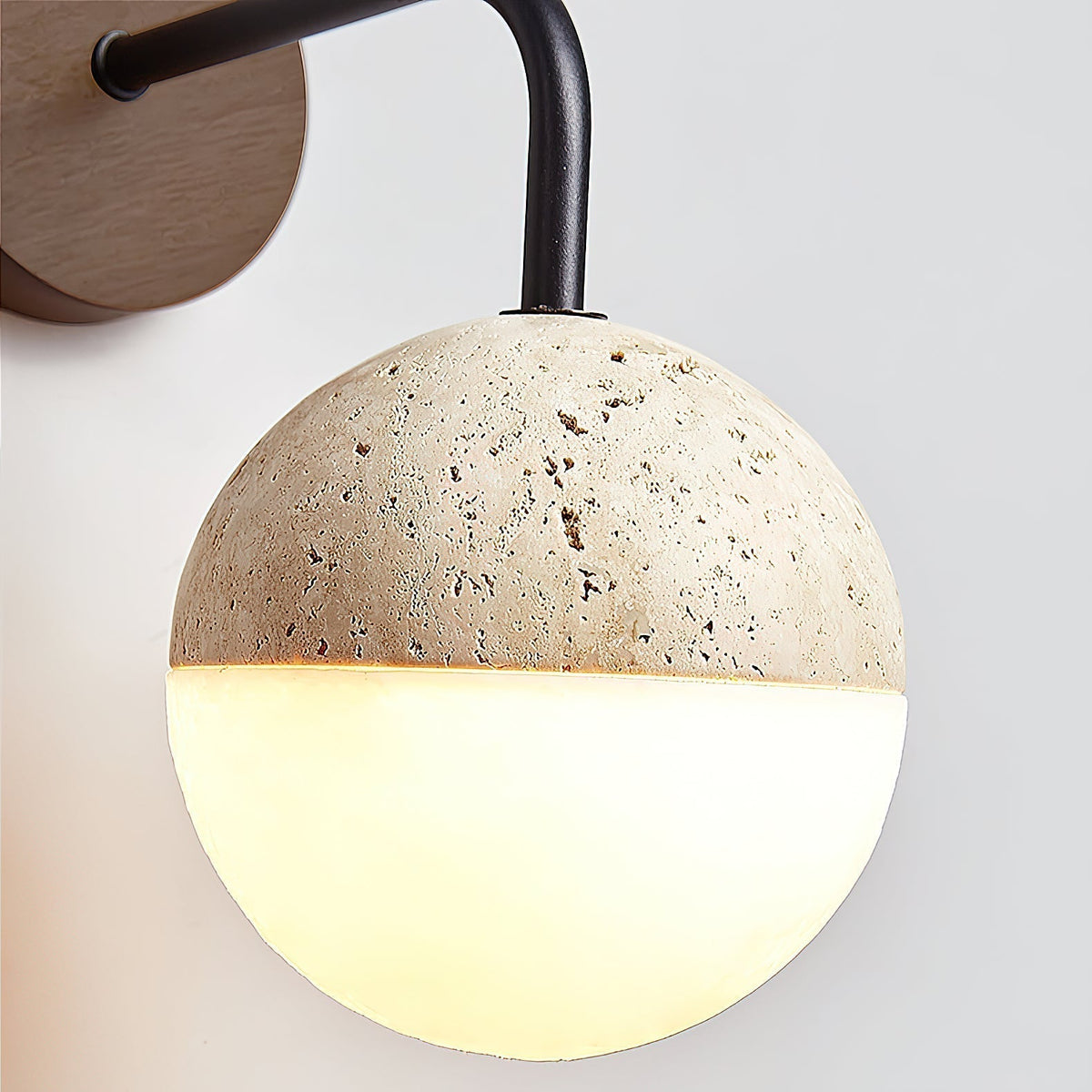 Seraine Travertine Wall Lamp