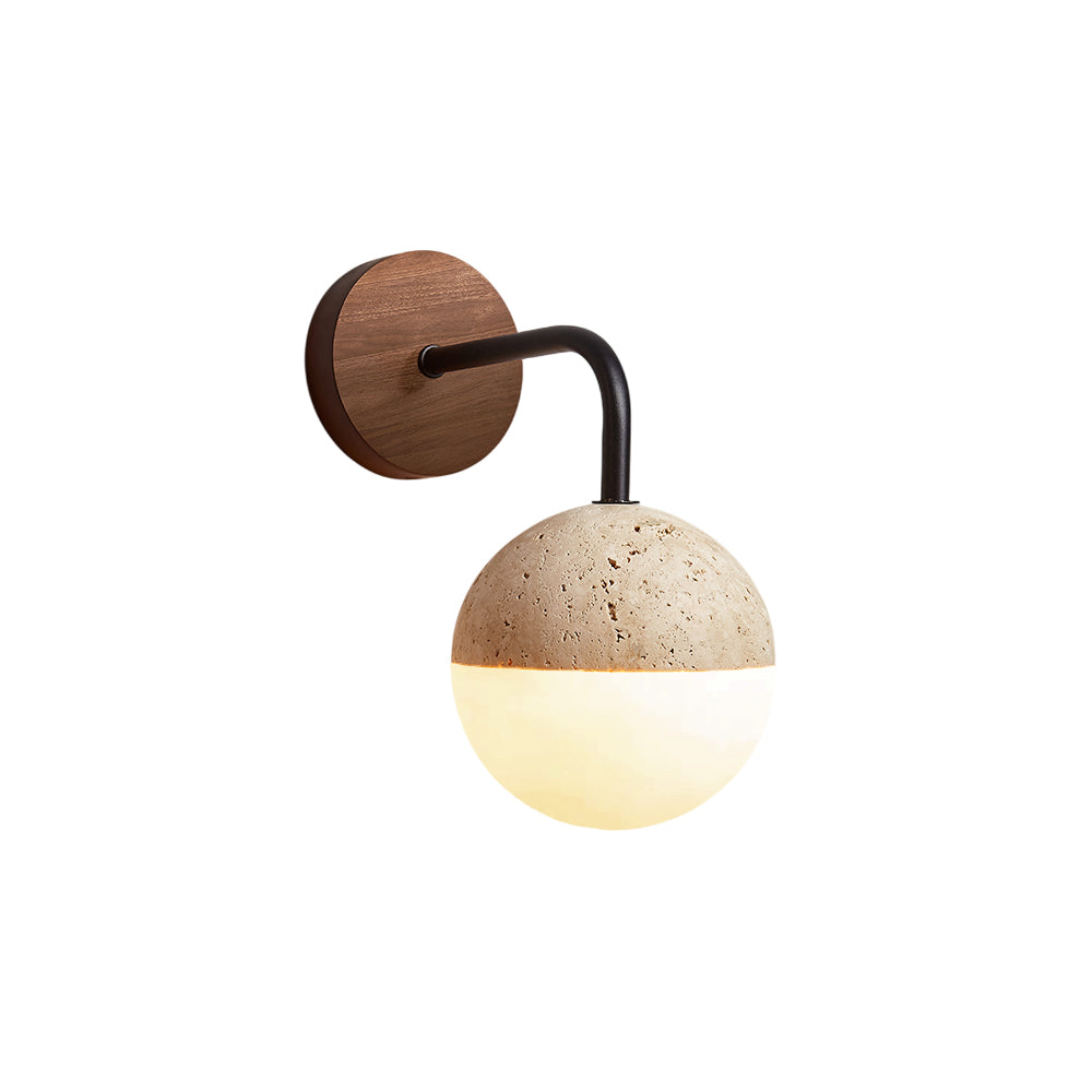 Seraine Travertine Wall Lamp