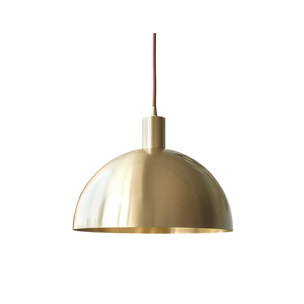 Tondo Dome Brass Pendant Light