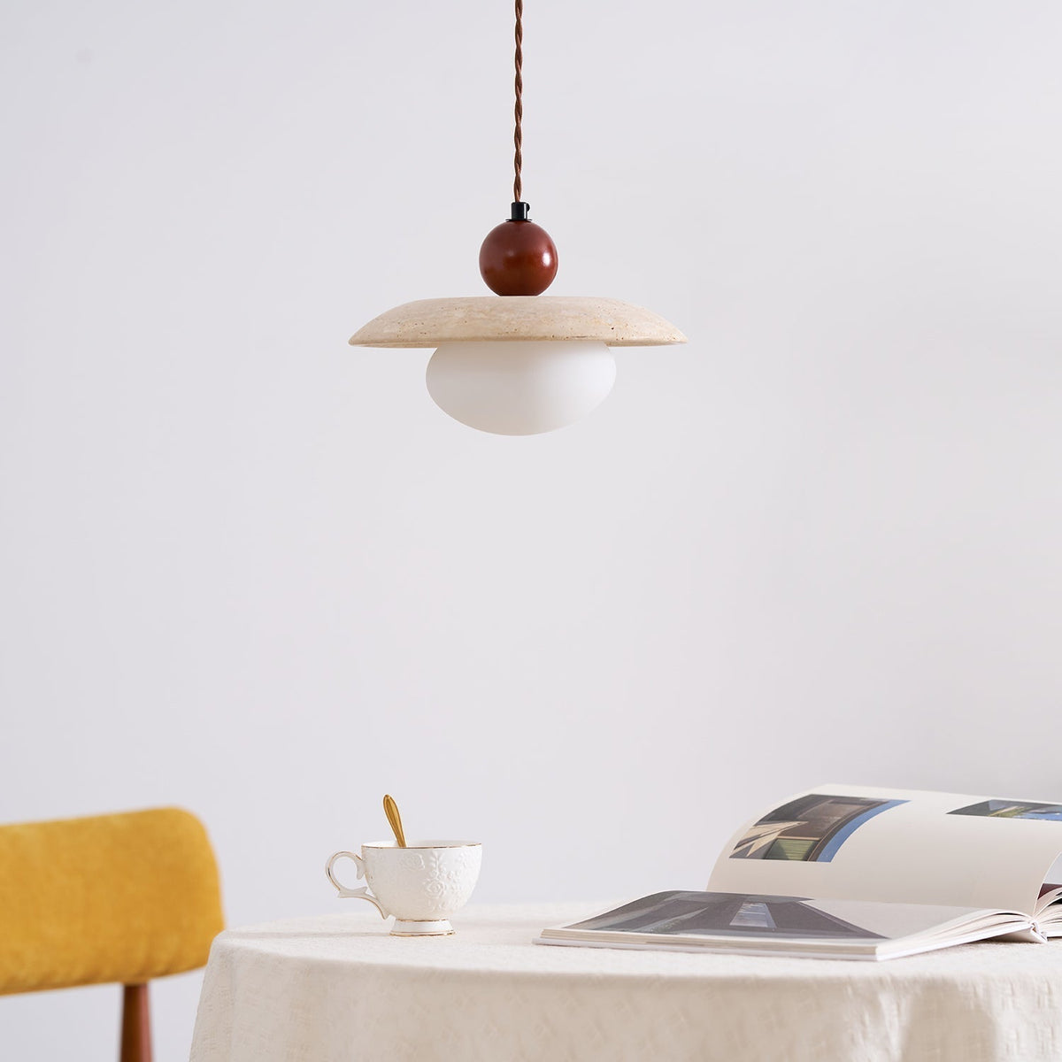 Seroaya Travertine Pendant Light Six Style
