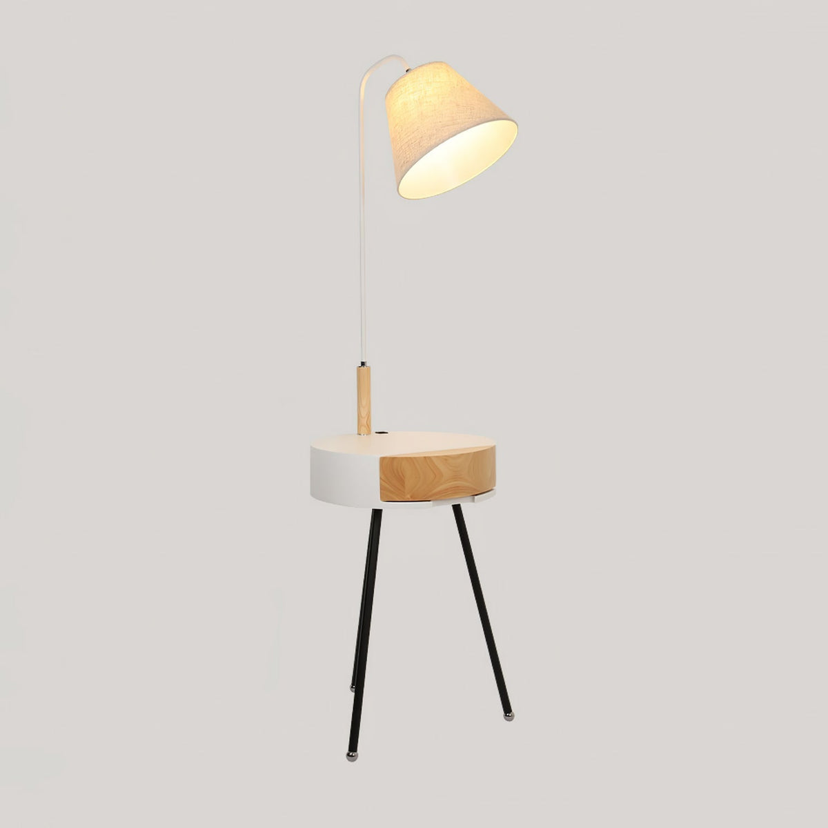 Fioeria Alder Tripod Fabric Floor Lamp