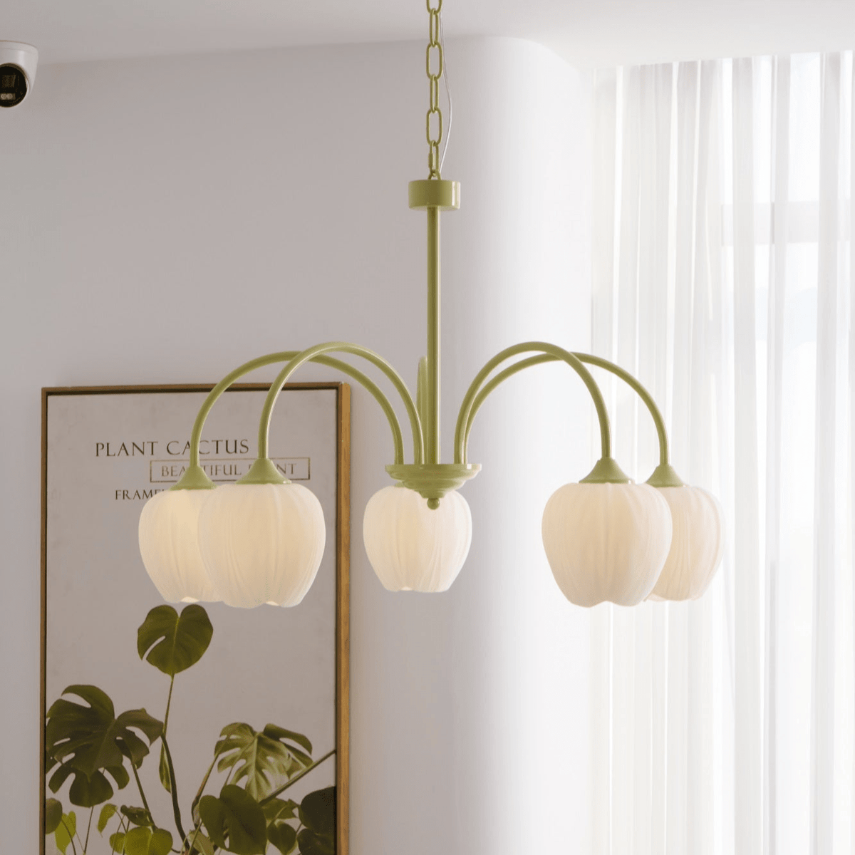 Fairmere Tulip Matcha Chandelier