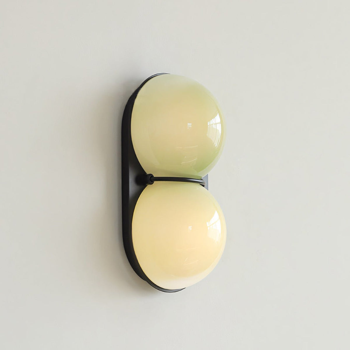 Two Globe Glass Wall Sconce