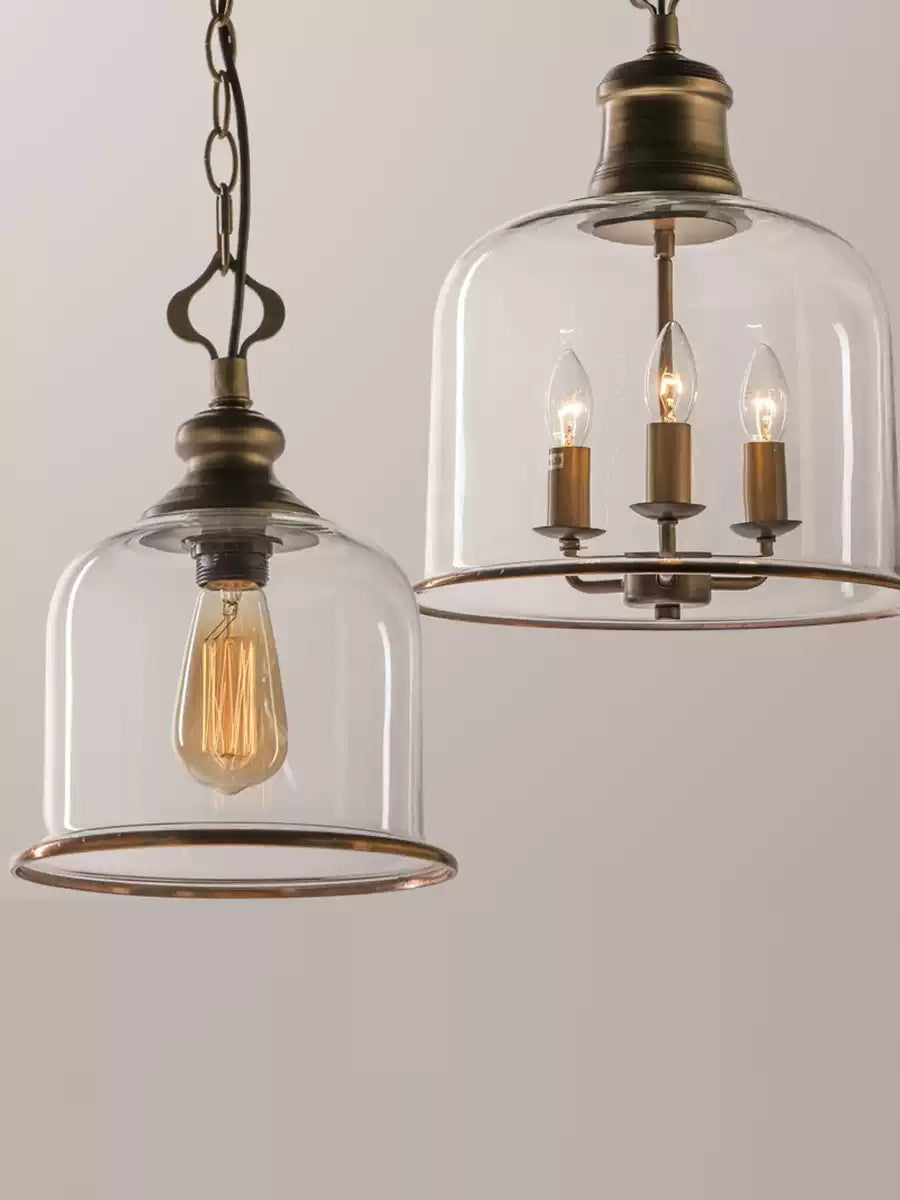 Celaniella Vintage Elegance Glass Pendant Lamp