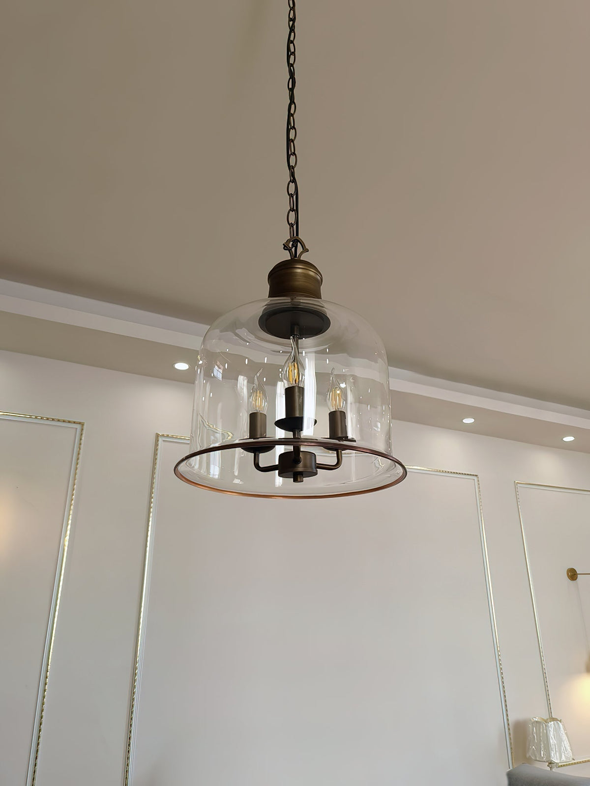 Celaniella Vintage Elegance Glass Pendant Lamp