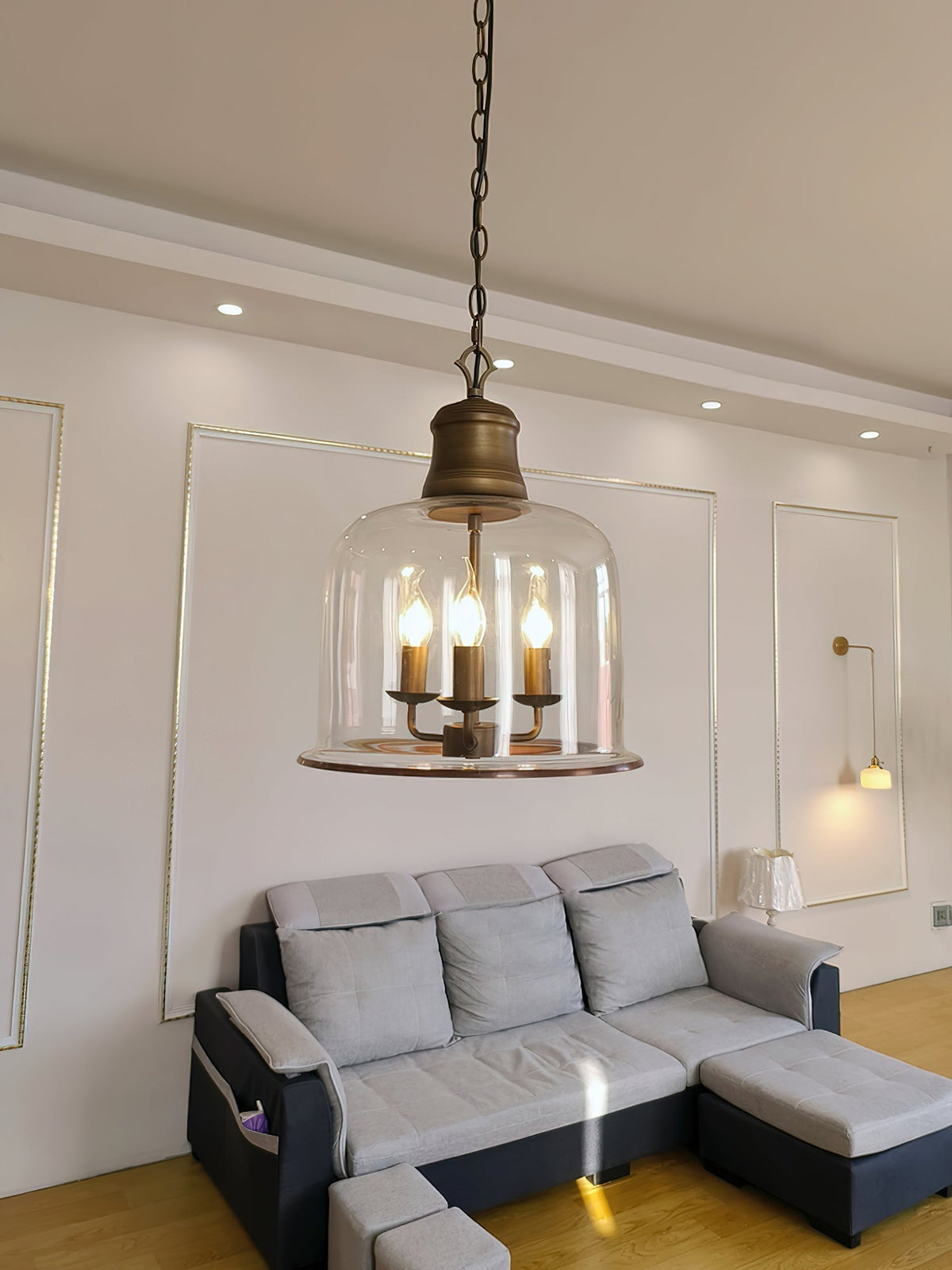 Celaniella Vintage Elegance Glass Pendant Lamp