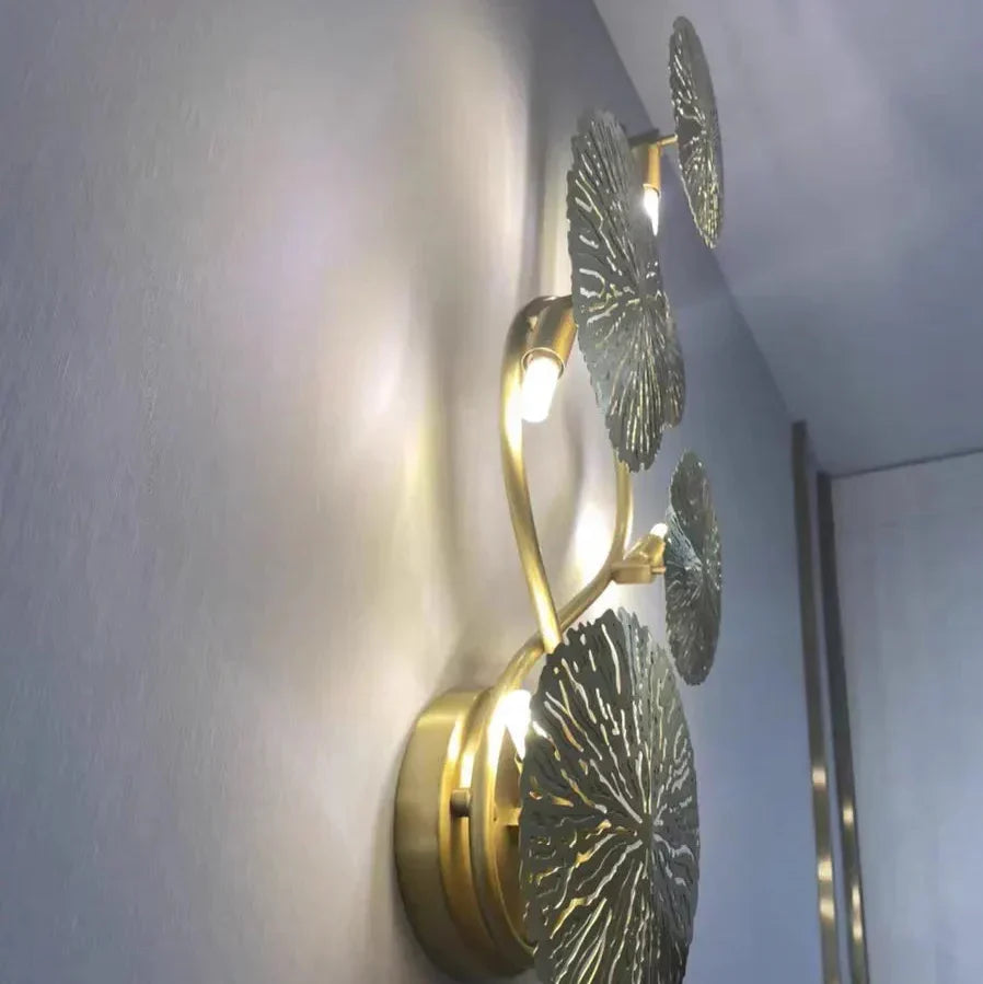 Nesipet Lotus Leaf Wall Sconce