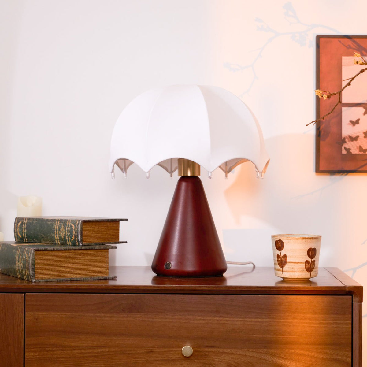 Soruette Umbrella Silk Table Lamp