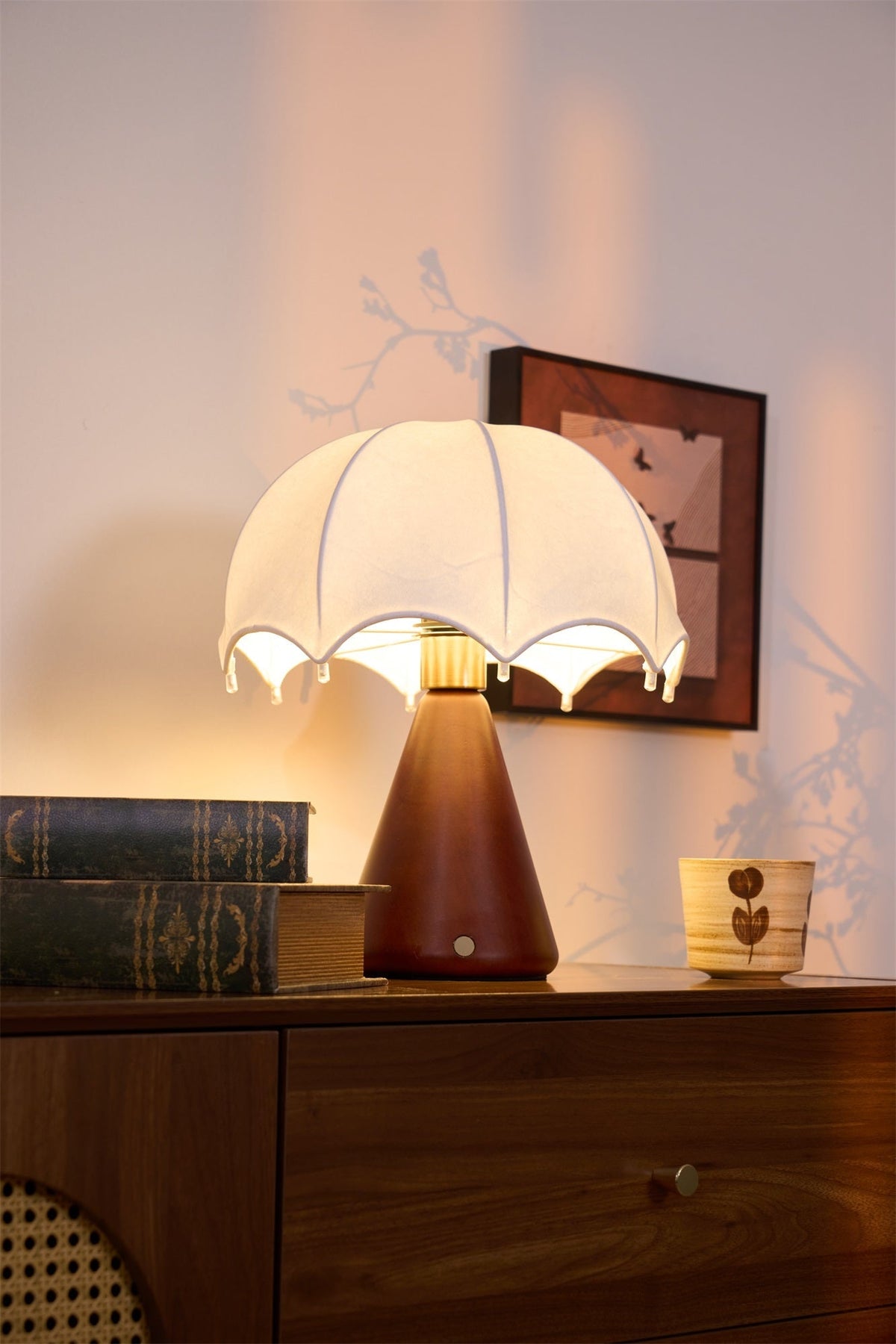 Soruette Umbrella Silk Table Lamp