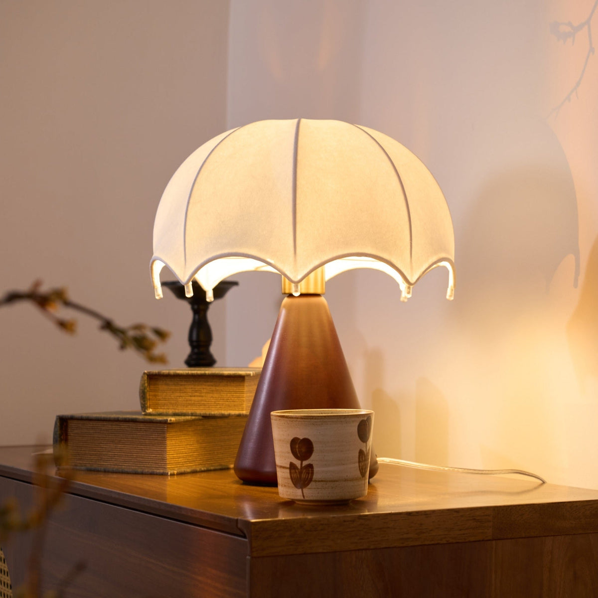 Soruette Umbrella Silk Table Lamp