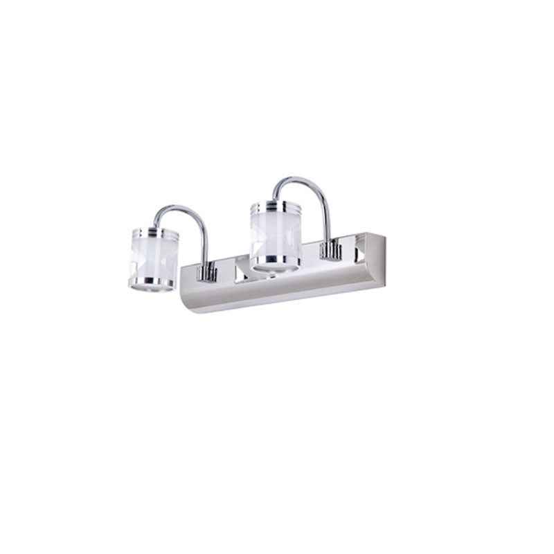 Nonapar Modern Lantern Metal/ Wall Lamp, Silver
