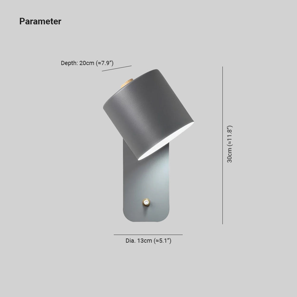 Bitamim Rotatable Cylinder Wall Lamp