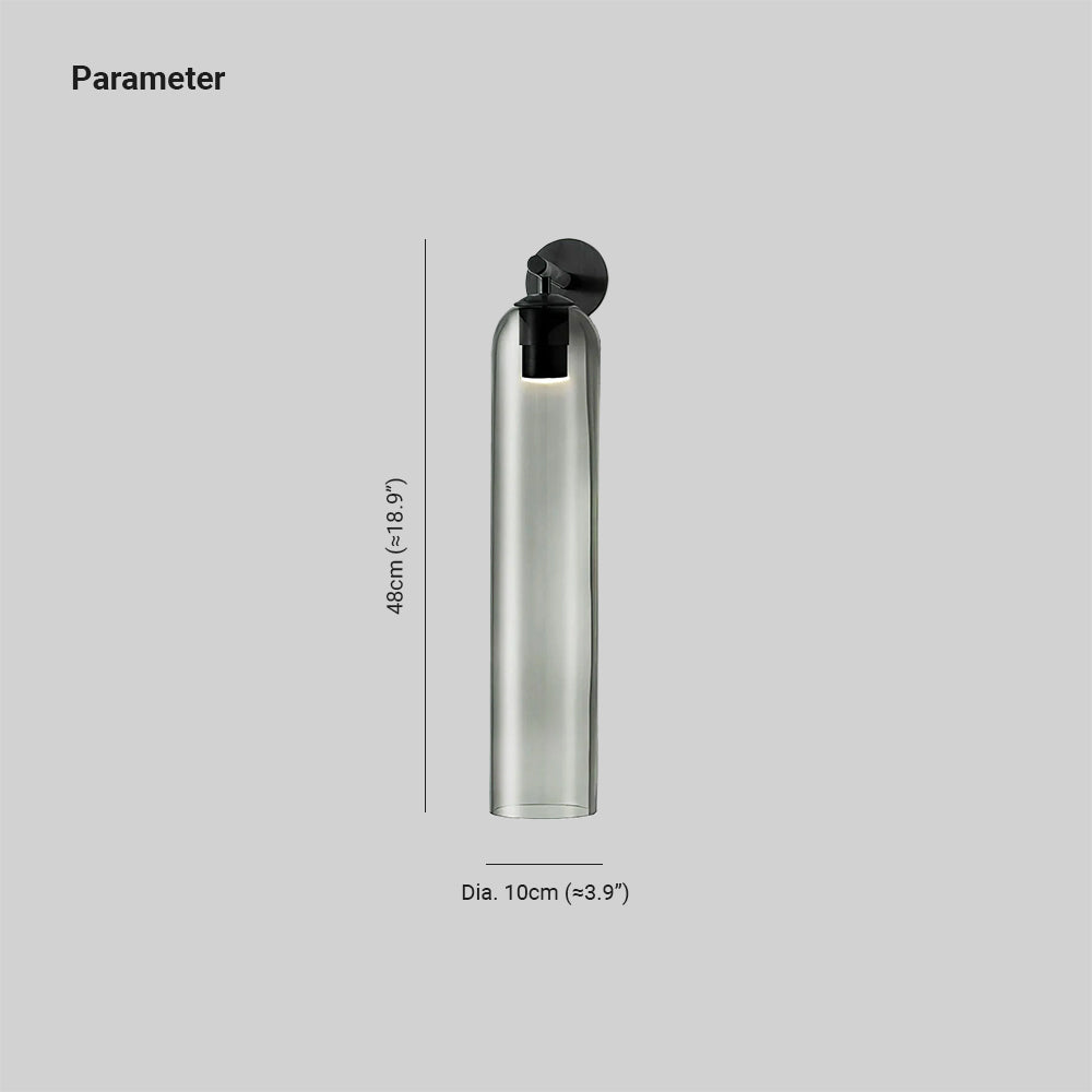 Sugimul Glass Indoor Wall Lamp Cylindrical