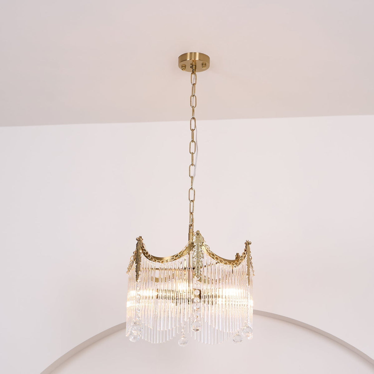 Higuvil Chandeliers Luxurious Glass Farmhouse