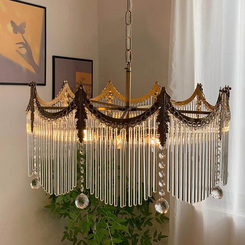 Higuvil Chandeliers Luxurious Glass Farmhouse