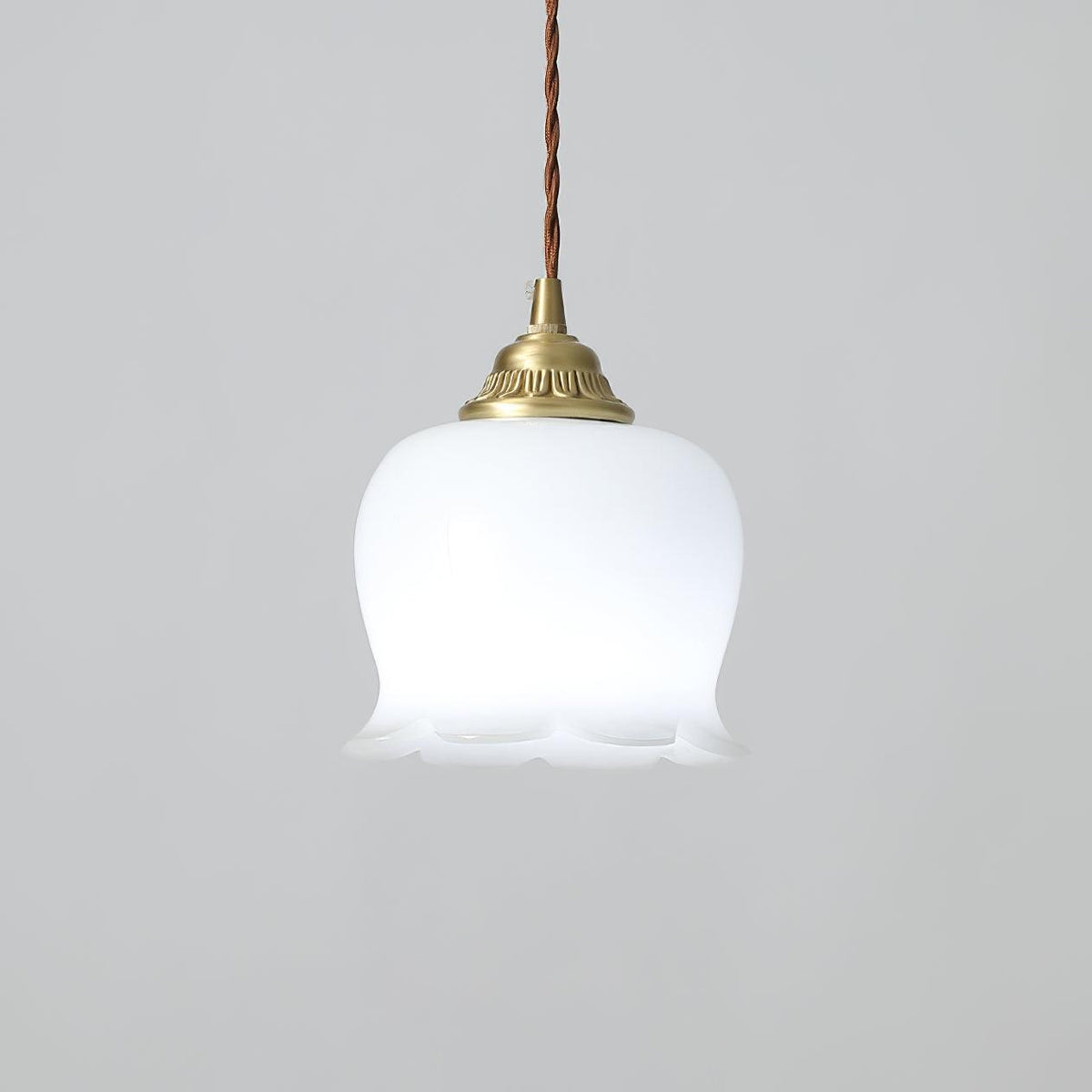 Veloza Brass & Resin Glam Pendant Lamp