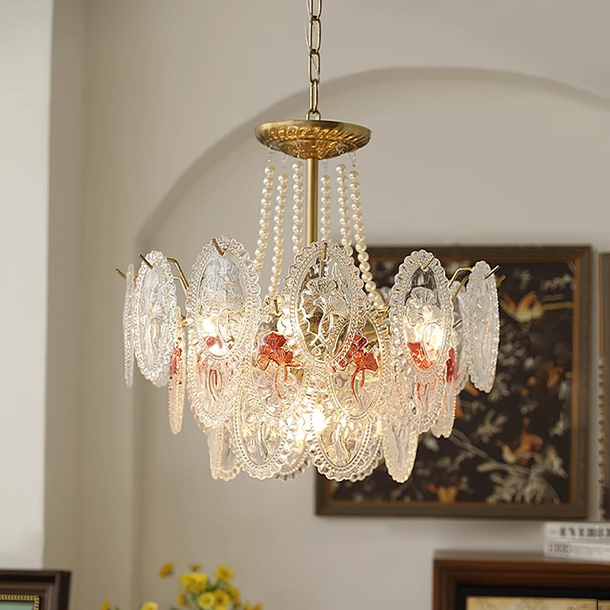 Vamader Chandelier Lustrous pearls