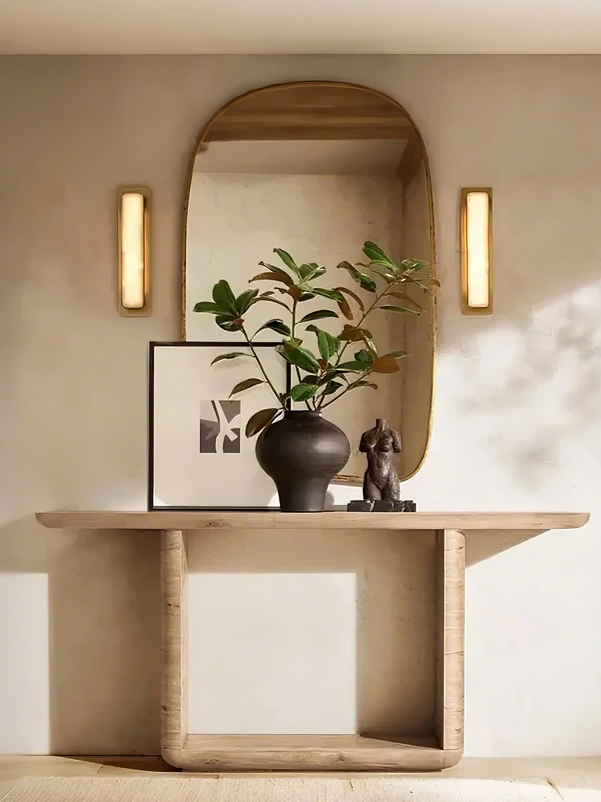 Karix Linear Alabaster Wall Light