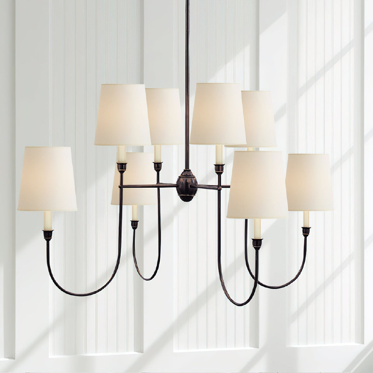 Jitanus Chandelier Luxury Brass Fabric