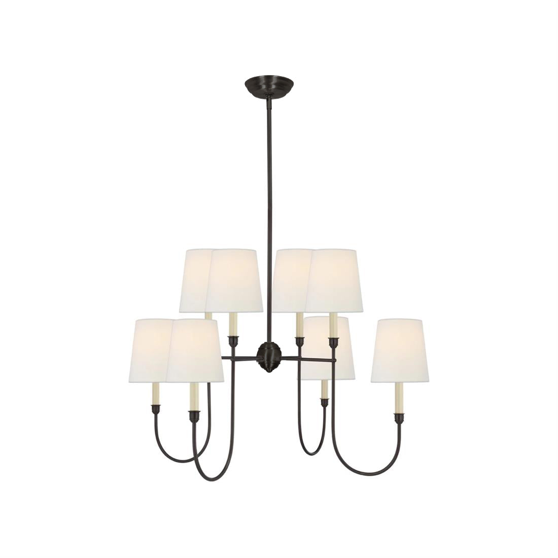 Jitanus Chandelier Luxury Brass Fabric