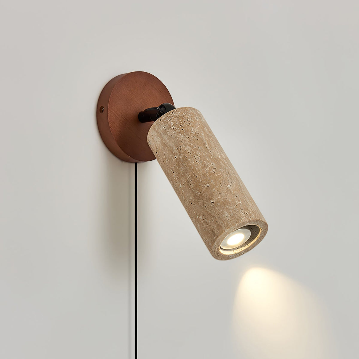 Norinira Travertine Plug-In Wall Light