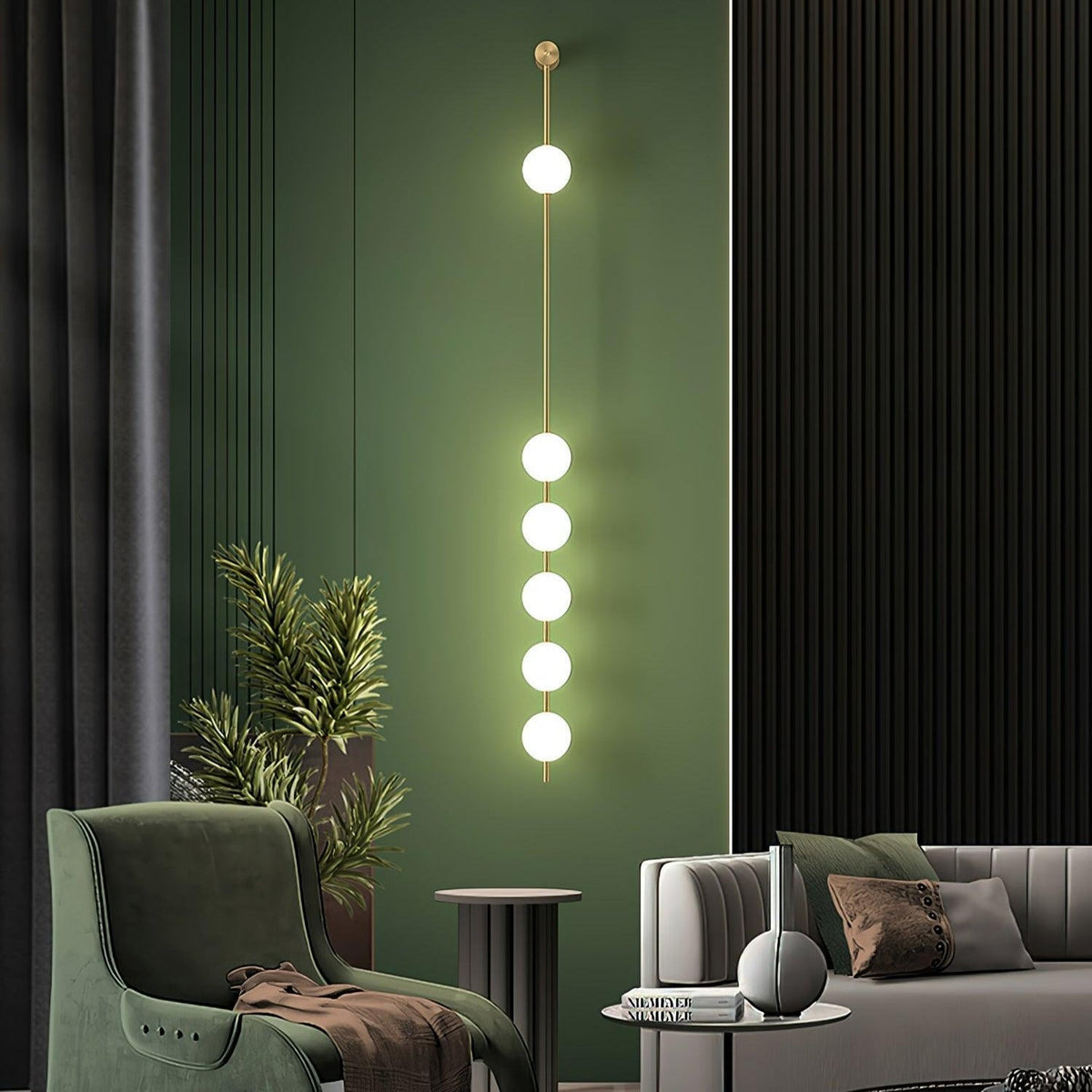 Bugogek Vertical Balls Wall Lamp